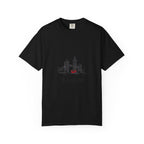 London Tower Bridge Watercolor Sketch Graphic Tee | Big Ben Red Bus Design