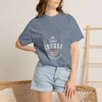 England London Vintage Crest Graphic Tee | Royal Crown Coat of Arms Design