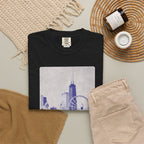 Chicago Patterned Typography Football Colors Graphic Tee