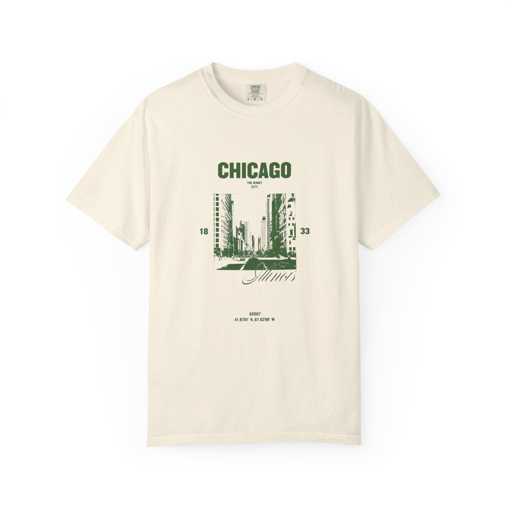 Chicago Illinois Vintage 1833 Street Photo Graphic Tee