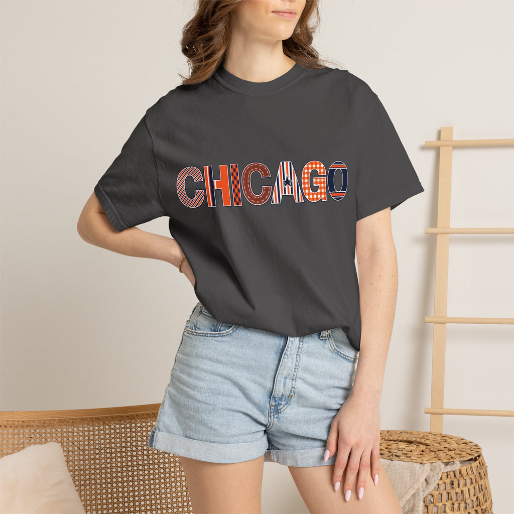 Chicago Skyline Watercolor Autumn Graphic Tee