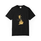 London England Skyline Map Silhouette Graphic Tee | Gold City Coordinates Design