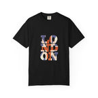 London Union Jack Typography Graphic Tee | British Flag Vintage Design