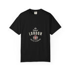 England London Vintage Crest Graphic Tee | Royal Crown Coat of Arms Design
