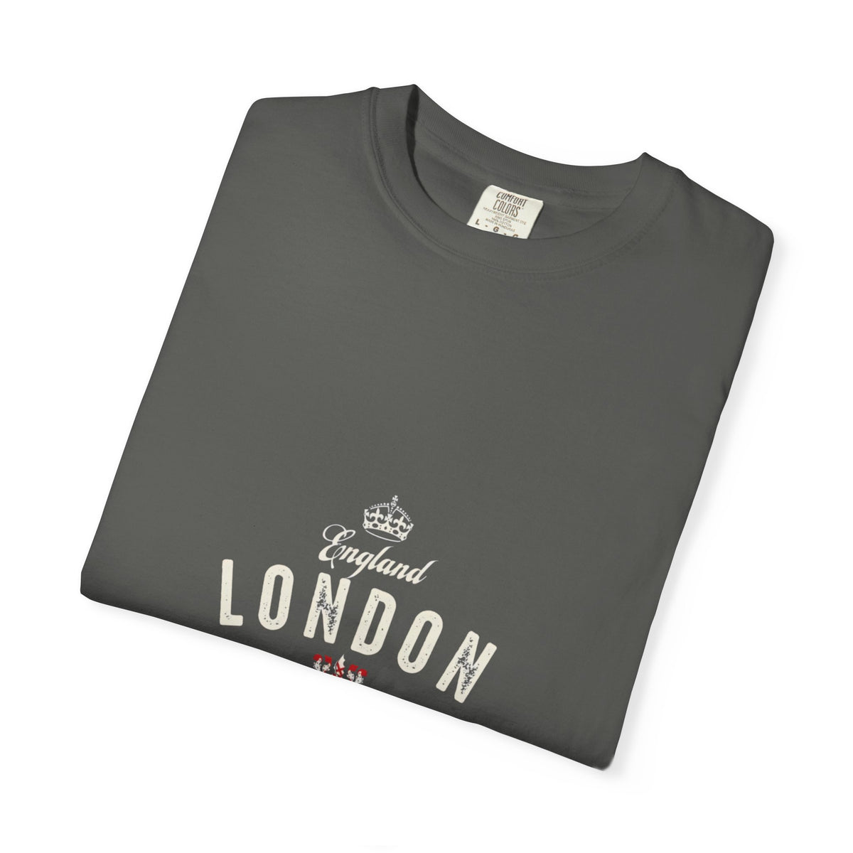 England London Vintage Crest Graphic Tee | Royal Crown Coat of Arms Design