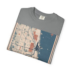 Chicago City Map Vintage Travel Poster Graphic Tee