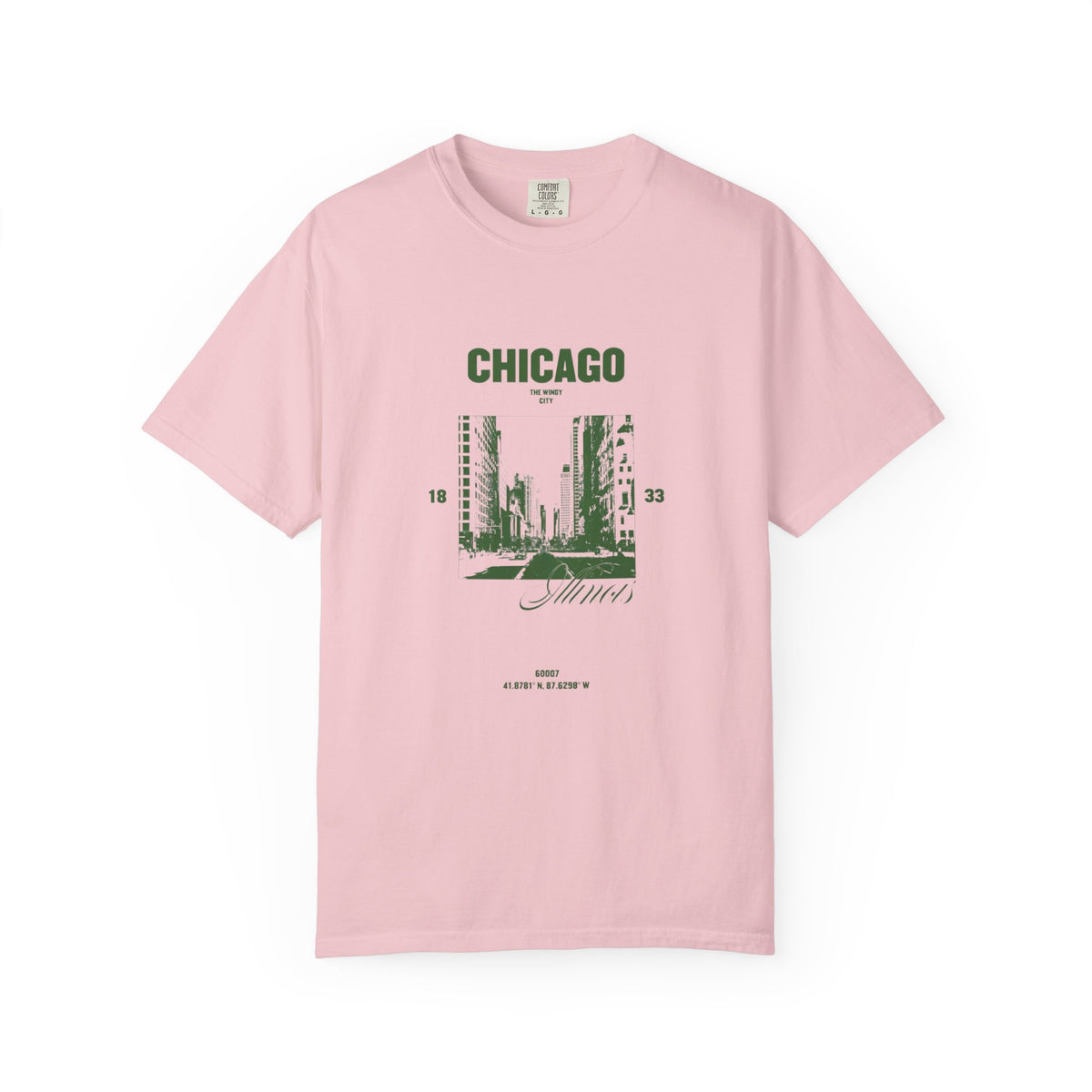 Chicago Illinois Vintage 1833 Street Photo Graphic Tee