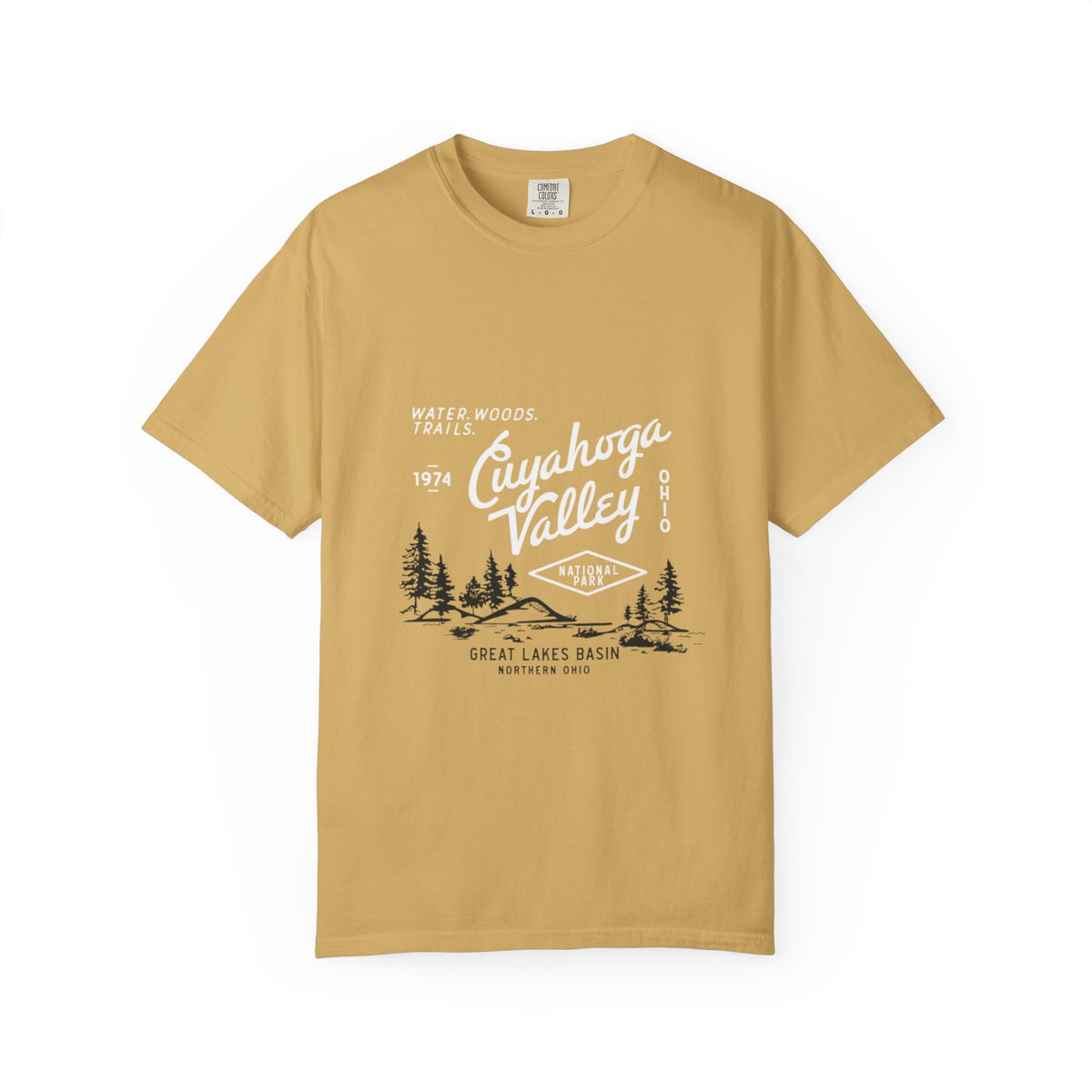 Golden Paw Print Wildlife Graphic Tee