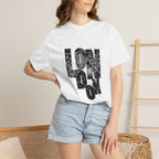 London Street Map Typography Graphic Tee | Bold City Map Lettering