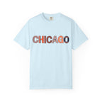 Chicago Skyline Watercolor Autumn Graphic Tee