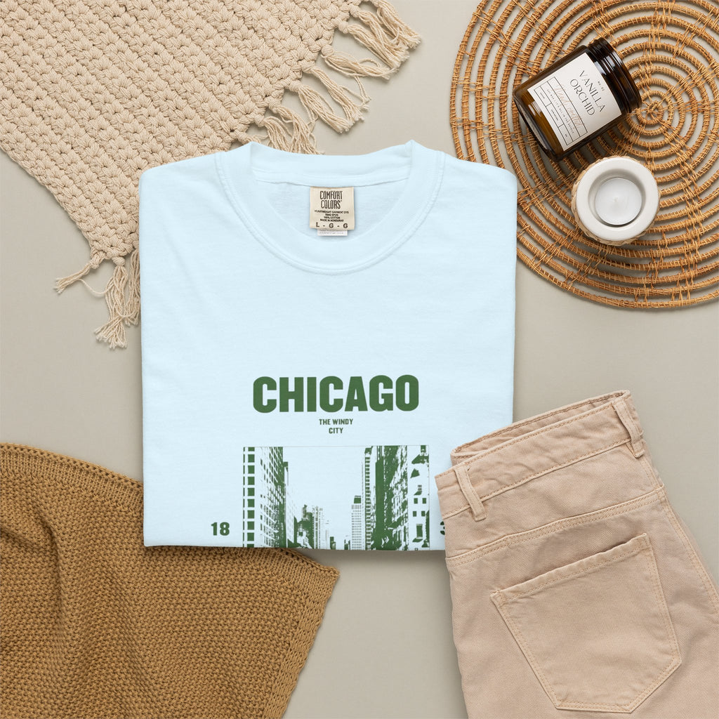Chicago Illinois Vintage 1833 Street Photo Graphic Tee