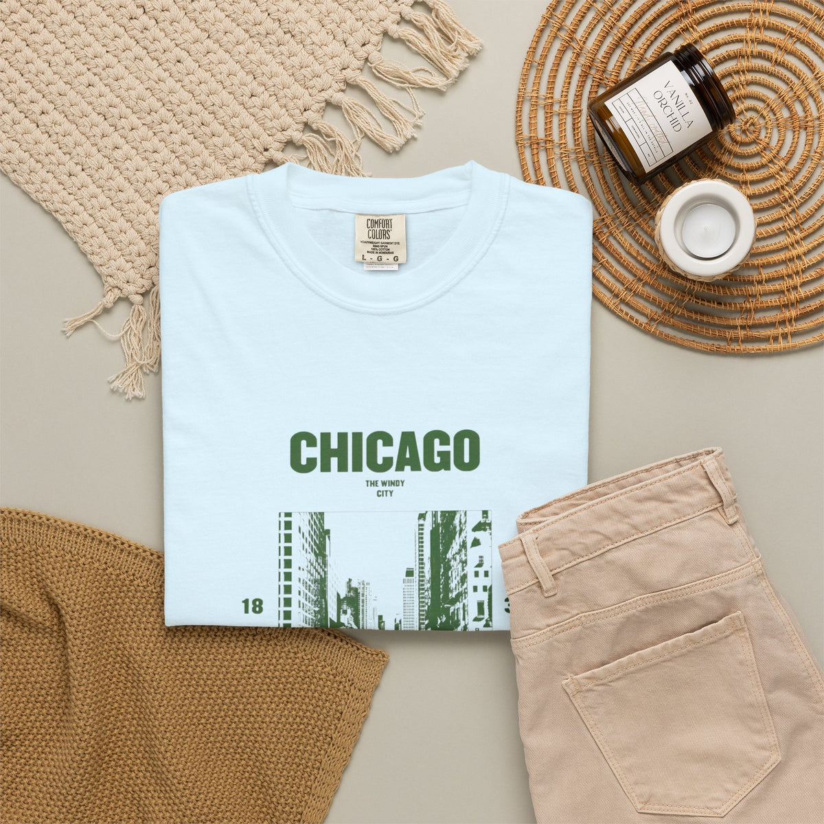 Chicago Illinois Vintage 1833 Street Photo Graphic Tee