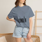 London Minimalist Big Ben Typography Graphic Tee | Black & White City Design