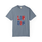 London Icons Pattern Typography Graphic Tee | British Pop Culture Illustration