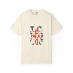London Union Jack Typography Graphic Tee | British Flag Vintage Design
