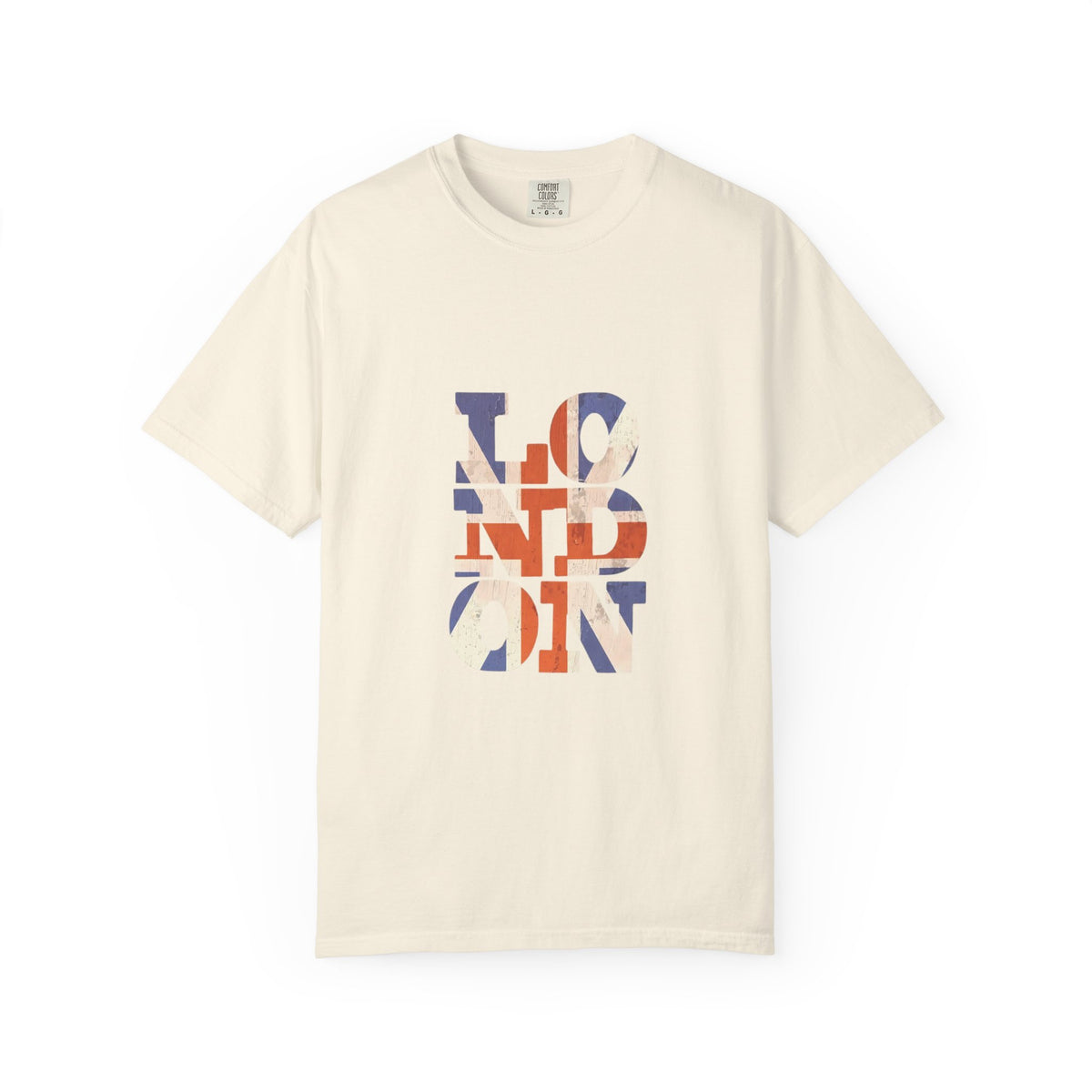 London Union Jack Typography Graphic Tee | British Flag Vintage Design